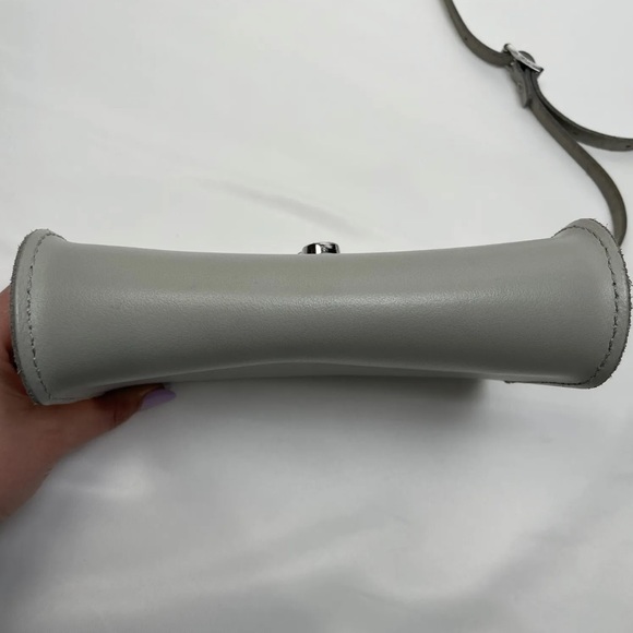 The Cambridge Satchel Company Push Lock Crossbody Bag Stone Size 7.5” - Picture 3 of 9